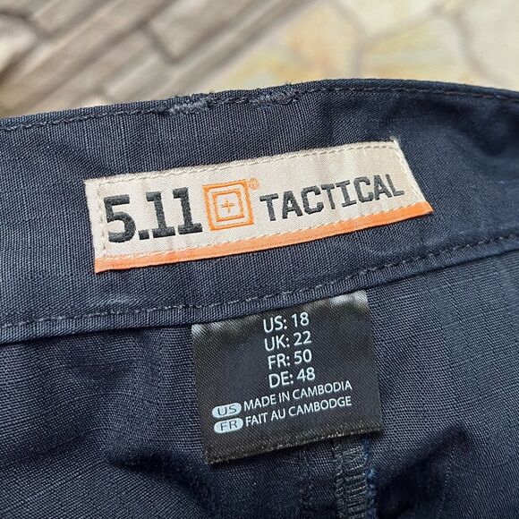 5.11 Tactical WOMEN'S TACLITE® PRO 9" RIPSTOP SHORT Dark Navy Blue size 18 - Picture 8 of 14